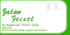 zalan feistl business card